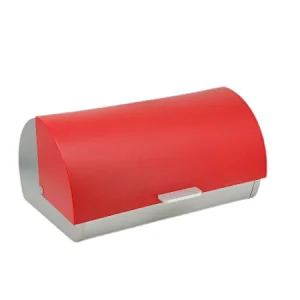 Roll top European Style, Stainless Steel Classic Bread Bin , PS Lid