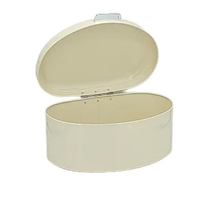 Nodic Ivory Bread bin, Silver Handle, New 