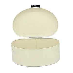 Nodic Ivory Bread bin, Silver Handle, New 