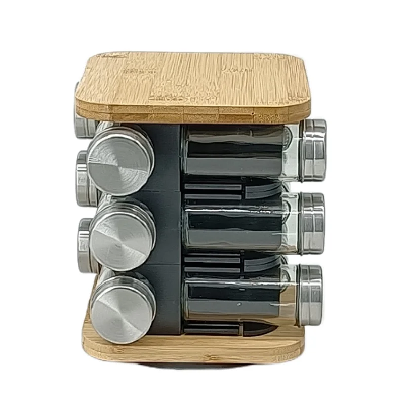 glass spice rack set