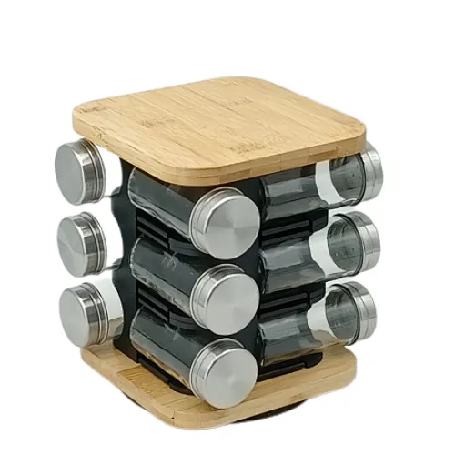 glass spice rack set