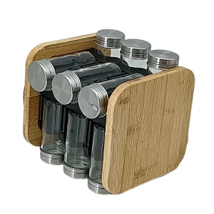 glass spice rack set, glass spice rack set 12pcs, glass spice set