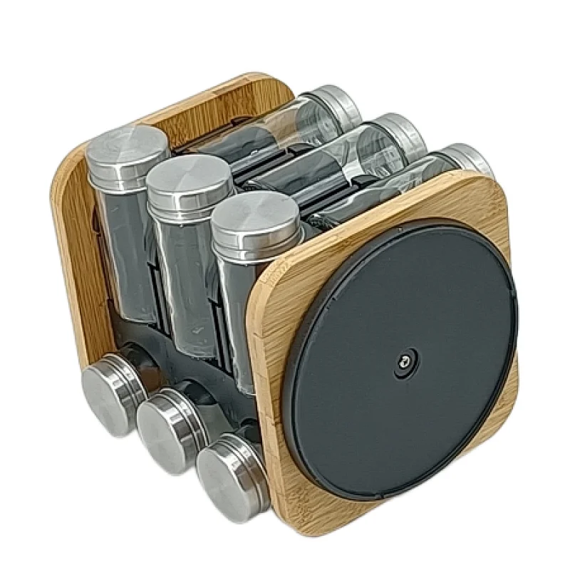 glass spice rack set