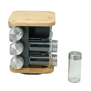 glass spice rack set, glass spice rack set 12pcs, glass spice set