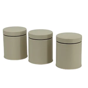 Kitchen Canisters , Airtight Metal Canister Set, Coffee, Sugar, Tea, Flour, Pasta Storage Containers, Kitchen Decor, Set of 3