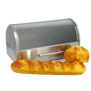 Glass Lid,  American Style , Stainless Steel Bread Bin