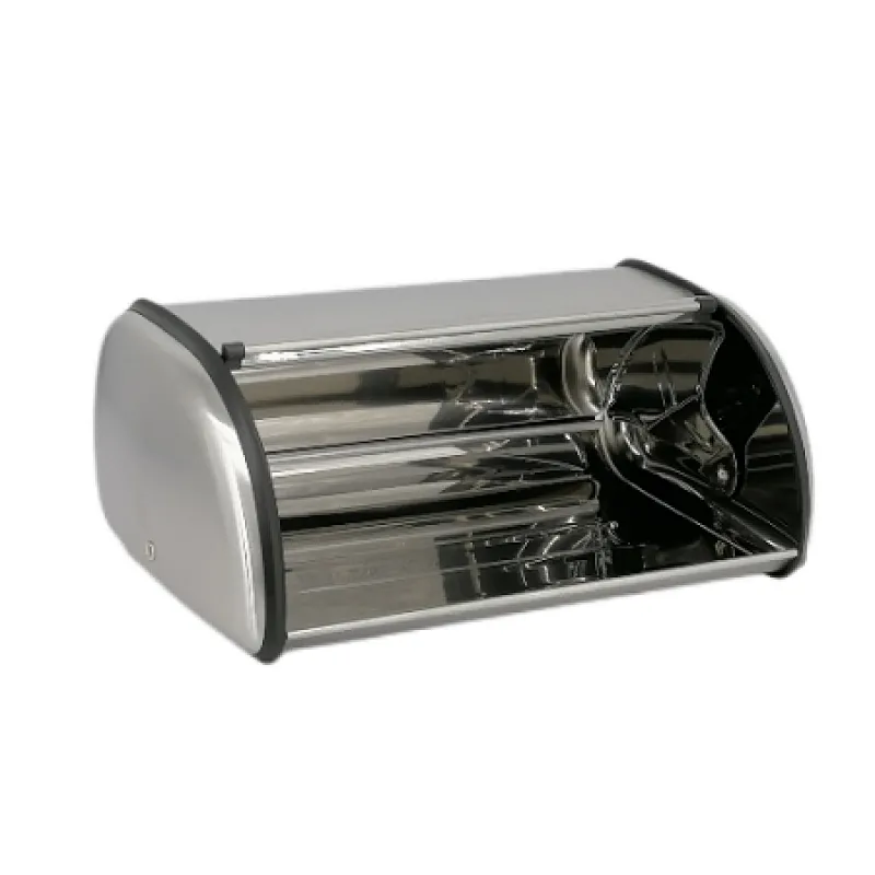 vintage stainless steel bread box