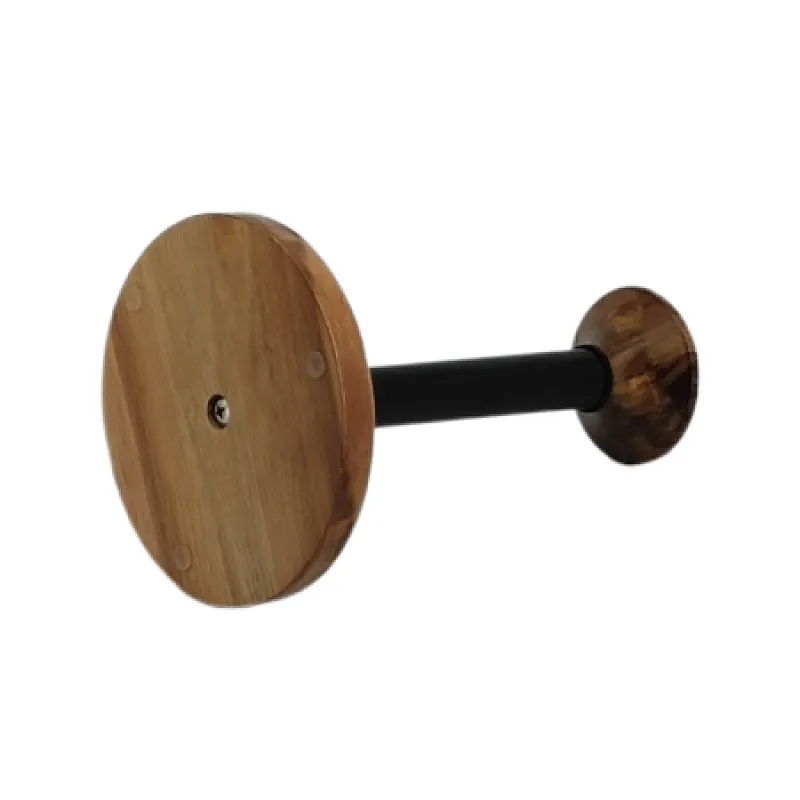 bamboo free standing toilet roll holder