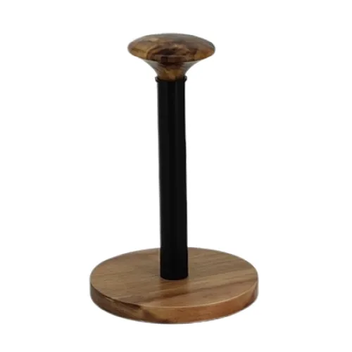bamboo free standing toilet roll holder