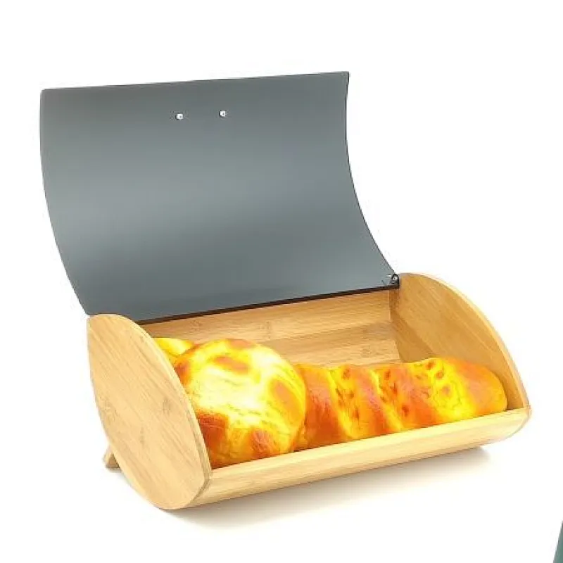 nordic oval bread bin with cutting board