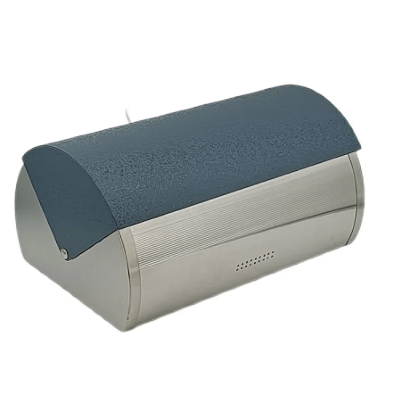navy blue bread bin stainless steel