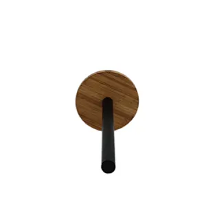 Kitchen Roll Holder, Paper Towel Holder, Paper Stand 2022, Carbon Steel, Circular,Bamboo base, White Black Grey, Any Color