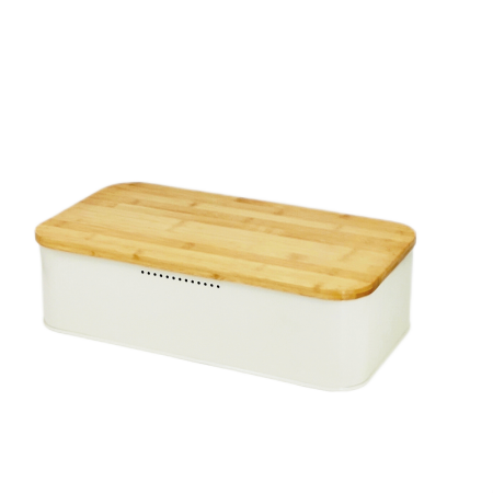 bamboo bread box with window