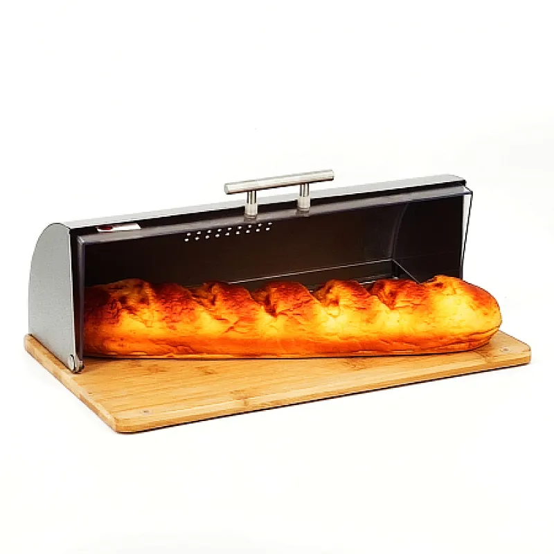 cherry wood bread box
