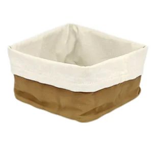 Metal with Fabric insert Mondern Bread Basket Stainless Steel  Size: 23.5X23.5X12CM