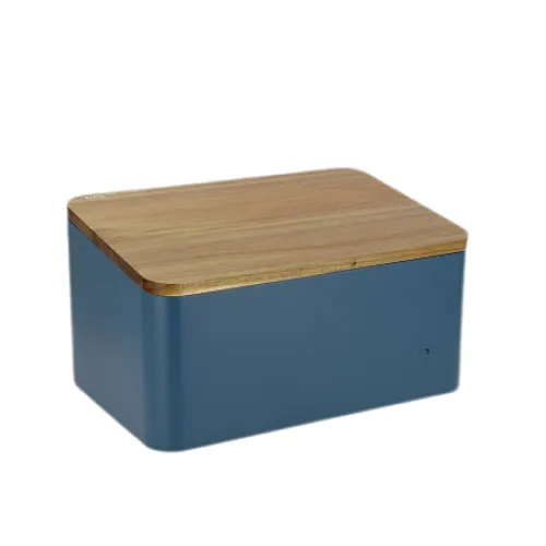 bread box with bamboo cutting board