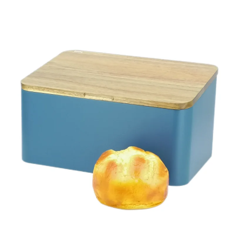 bread box with bamboo cutting board