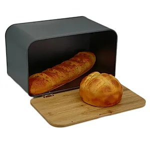 bread box cutting board lid