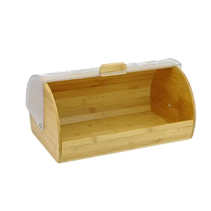 large wooden bread box