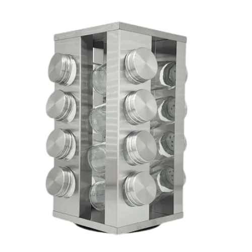 stainless steel spice jar set