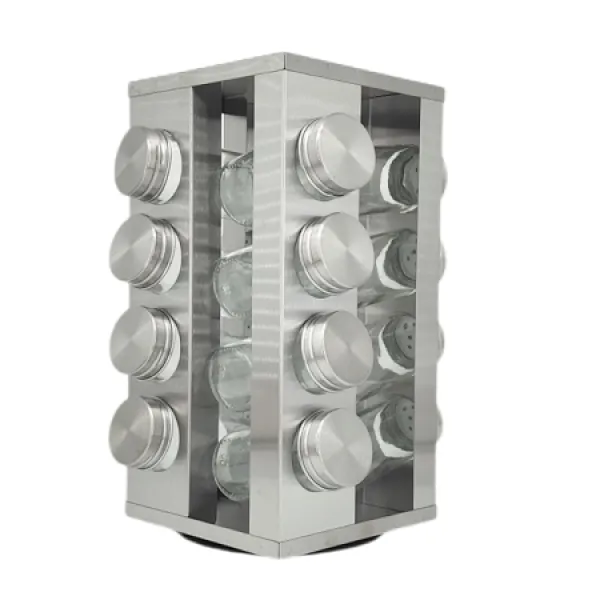 stainless steel spice jar set