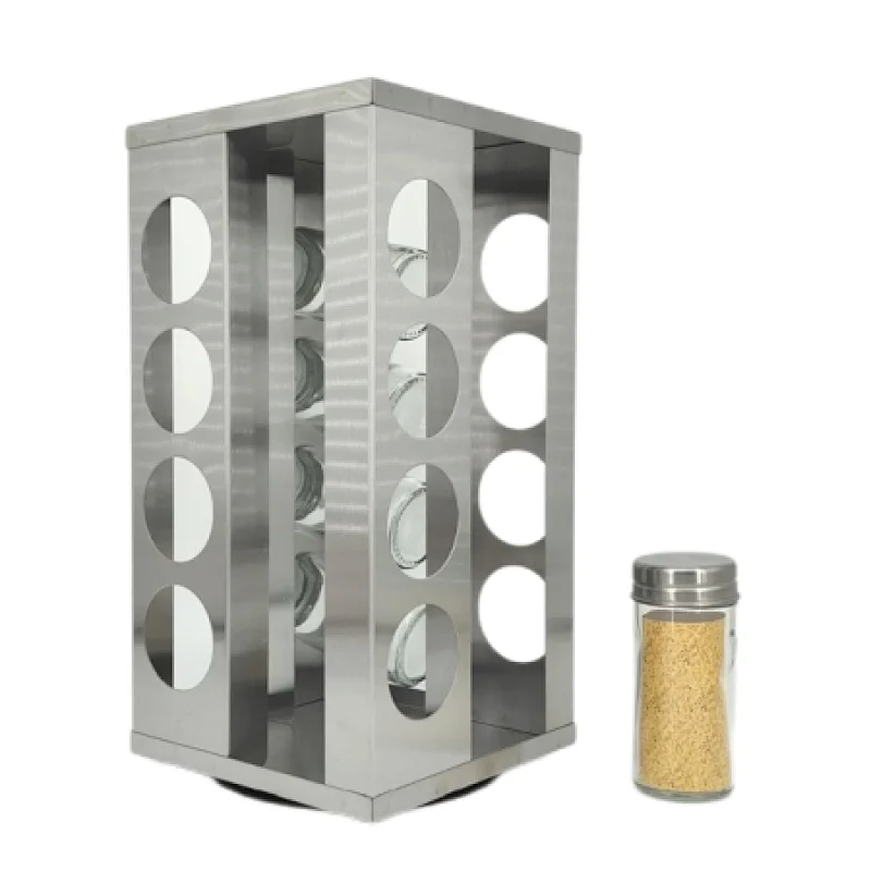 stainless steel spice jar set