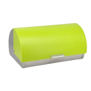 Roll top ,Stainless Steel Classic Bread Bin , PS Lid Color