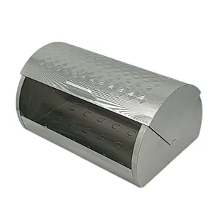 stainless steel roll top bread bin