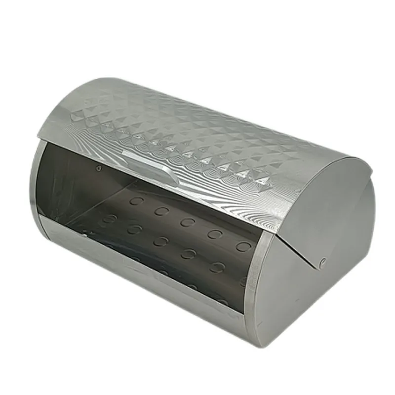 stainless steel roll top bread bin