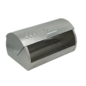 Stainless Steel Decor Lid, Roll Top Bread bin