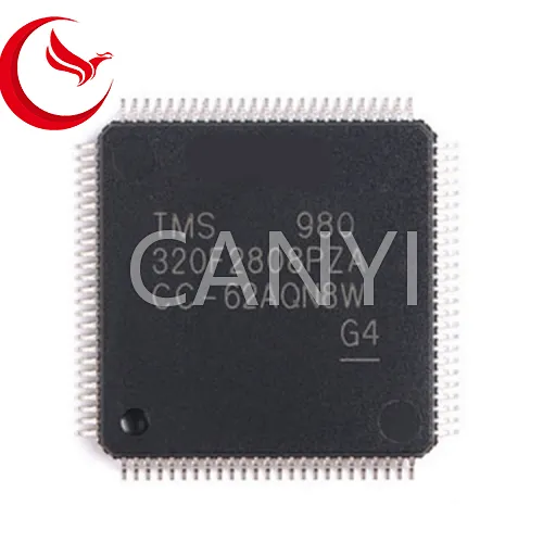 TMS320F2808PZA,integrated circuit,microcontroller,Texas Instruments,IC