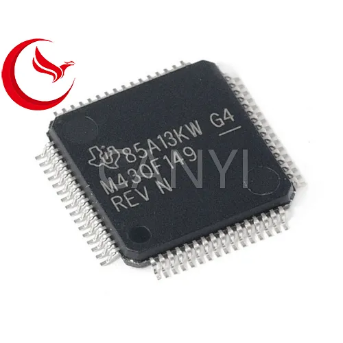 MSP430F149IPMRG4,integrated circuit,microcontroller,Texas Instruments,IC