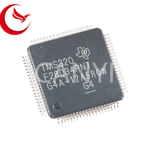 TMS320F28034PNT,integrated circuit,microcontroller,Texas Instruments,IC