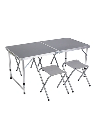 4-Person Folding Picnic Table with 4 Stools
