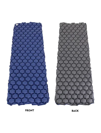 insulated air inflating camping sleeping pad