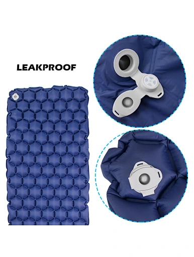 insulated air inflating camping sleeping pad