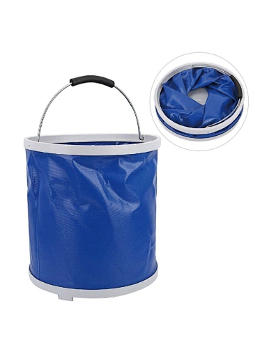 Collapsible Water Buckets With Handle And Tap For Outdoor，Hiking Reusable Portable Folding Container