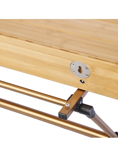  X shape leg Bamboo top foldable camping table