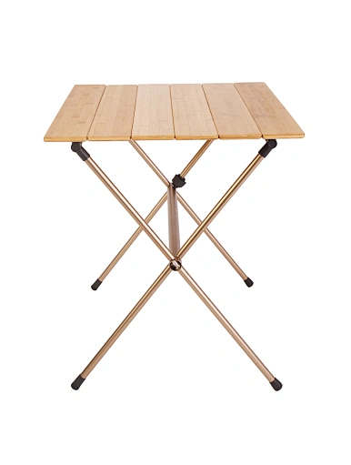  X shape leg Bamboo top foldable camping table