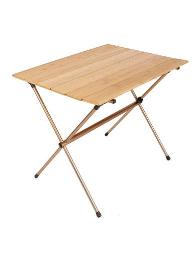  X shape leg Bamboo top foldable camping table