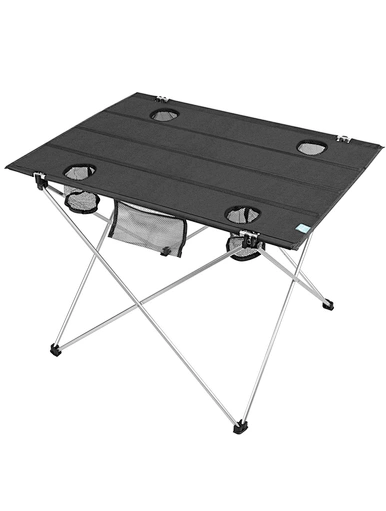  Foldable Camping Picnic Tables with cup holders and pocket