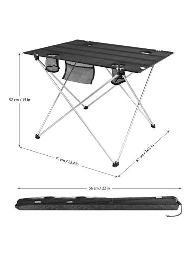  Foldable Camping Picnic Tables with cup holders and pocket