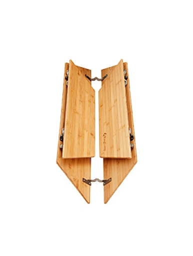  Hexagon four folding bamboo Picnic table for outdoor