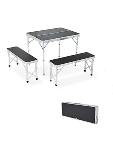 Portable Table With Benches