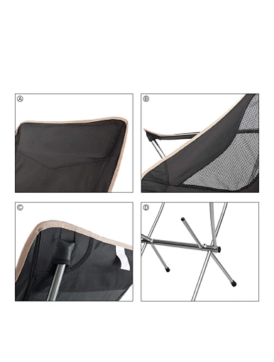 Compact Folding Chair Ultralight Backpacking Chair 