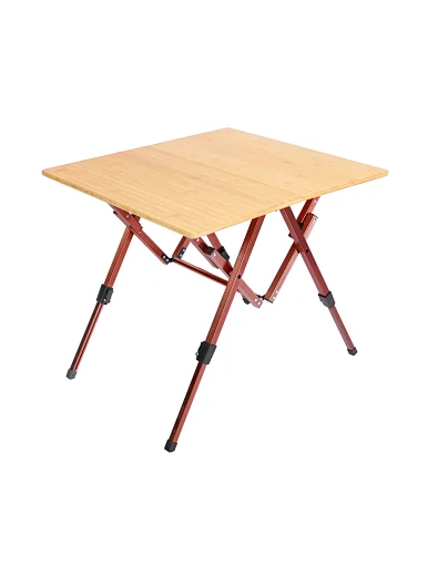 Bamboo material top outdoor picnic table