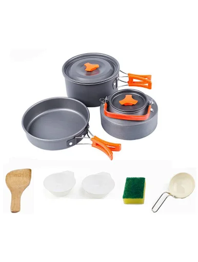 pot outdoor camping cookware set for picnic