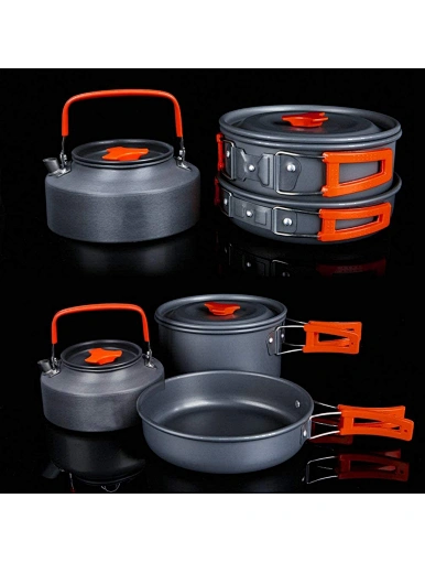 15 pcs cookware sets camping cook sets