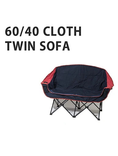 Portable Folding Double Camping Chair Loveseat