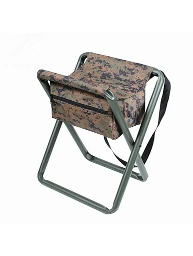  Foldable camping stool with storage bag